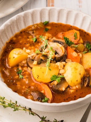 vegetable stew in a bowl