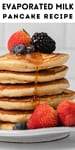 pancake recipe image for pinterest