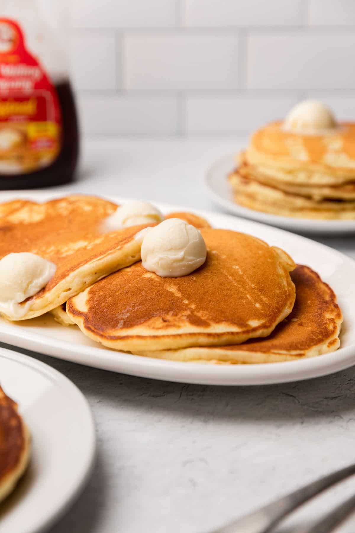 a plate of pancakes