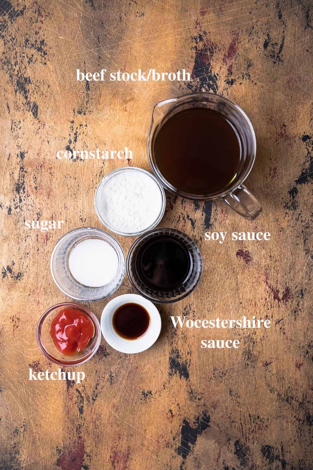 ingredients to make the recipe on a table