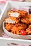 The completed cracker barrel fried chicken recipe.