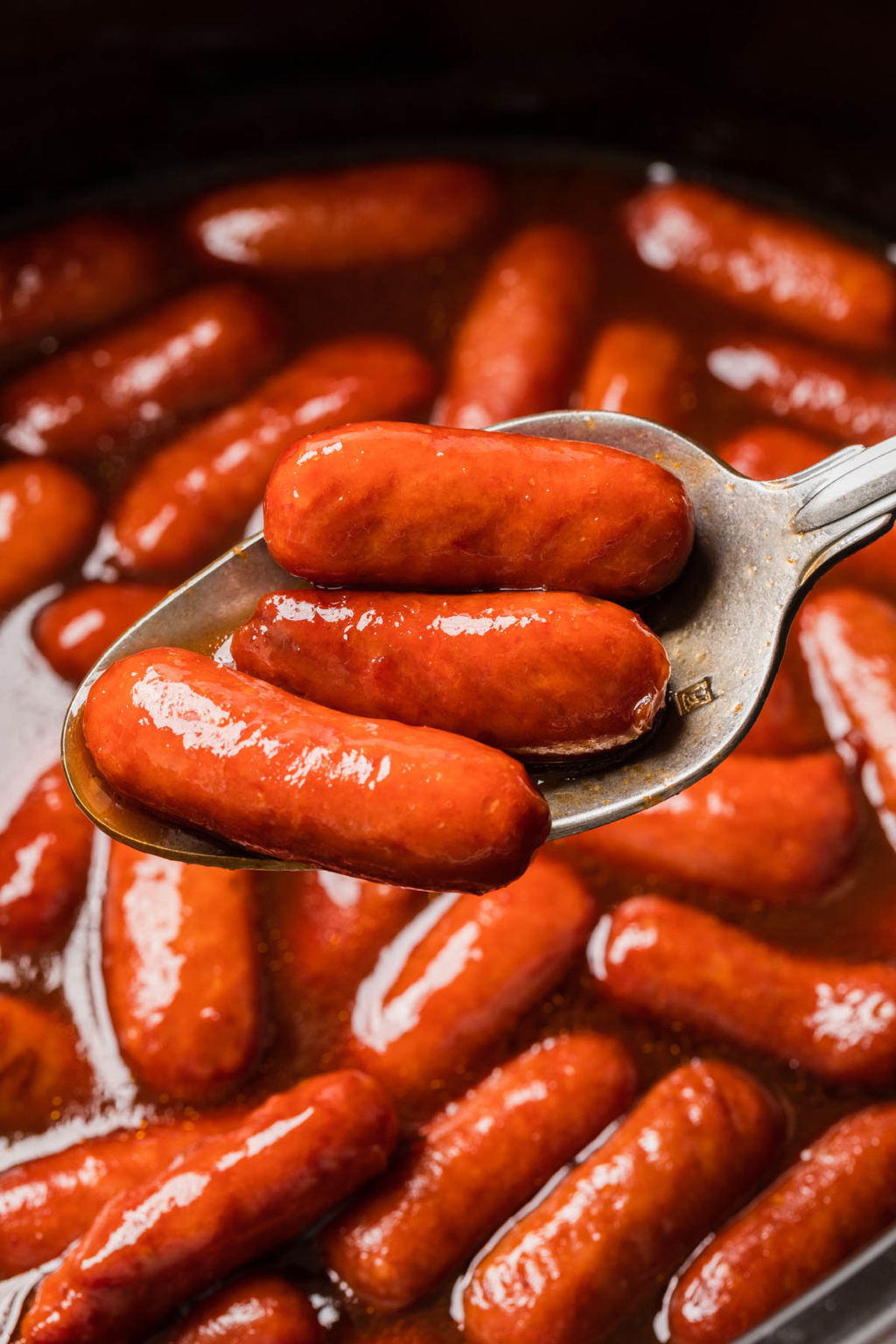 Crockpot Lil Smokies with Grape Jelly & BBQ Sauce The Travel Palate