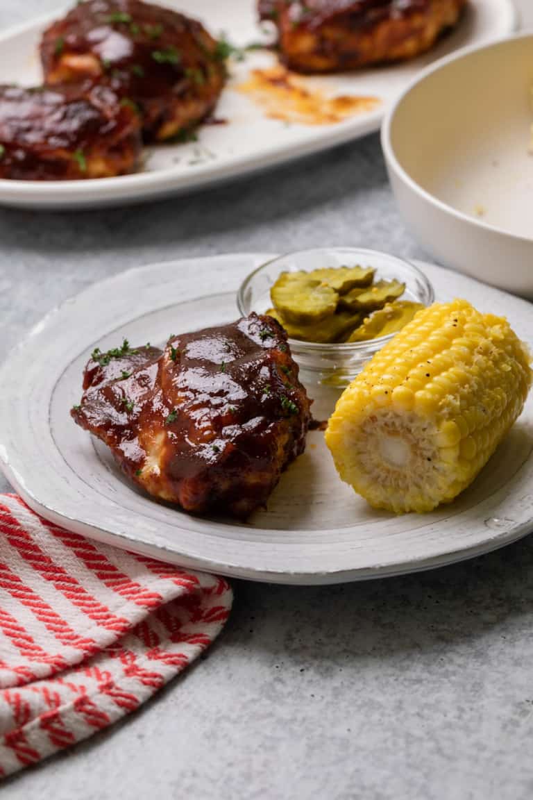 Deliciously Easy Air Fryer BBQ Chicken Thighs - The Travel Palate