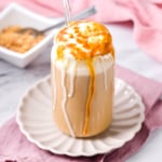 completed caramel ribbon crunch frappuccino recipe