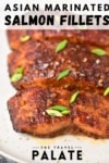 A completed salmon recipe.