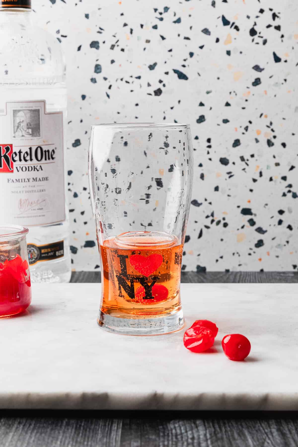 Cherry bomb shot recipe ready to drink.