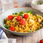 Crockpot chicken and rice casserole.
