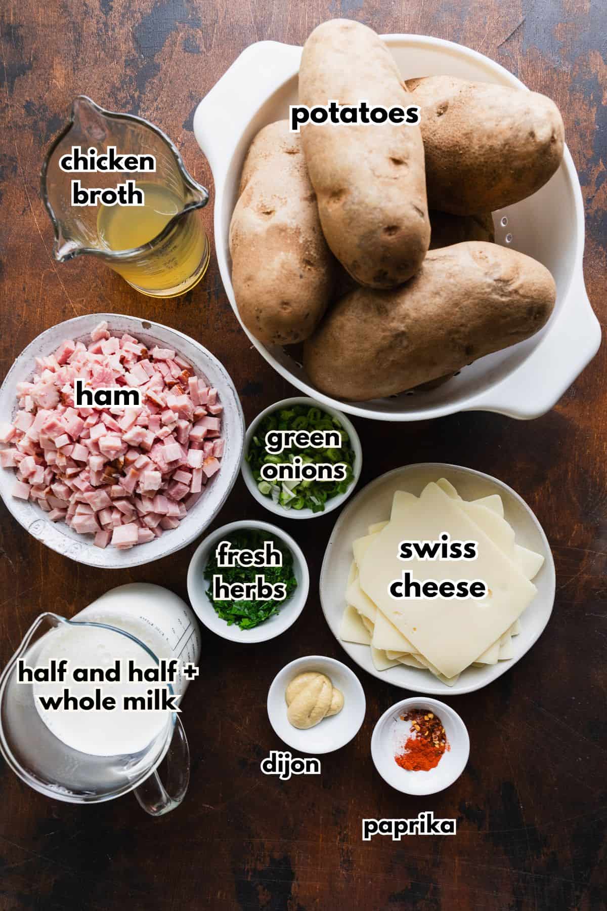 Ingredients to make the recipe.