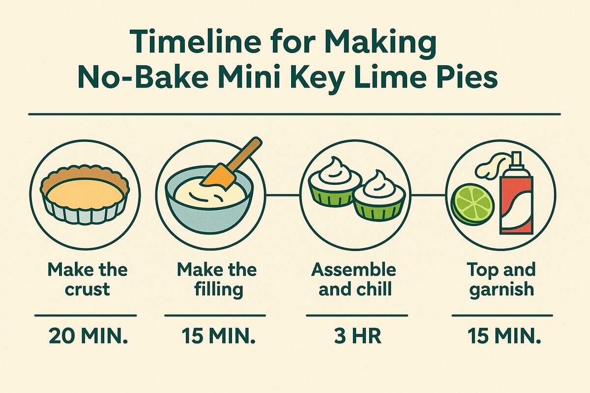 Infographic of baking timeline.