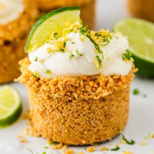 Mini no bake key lime pie.