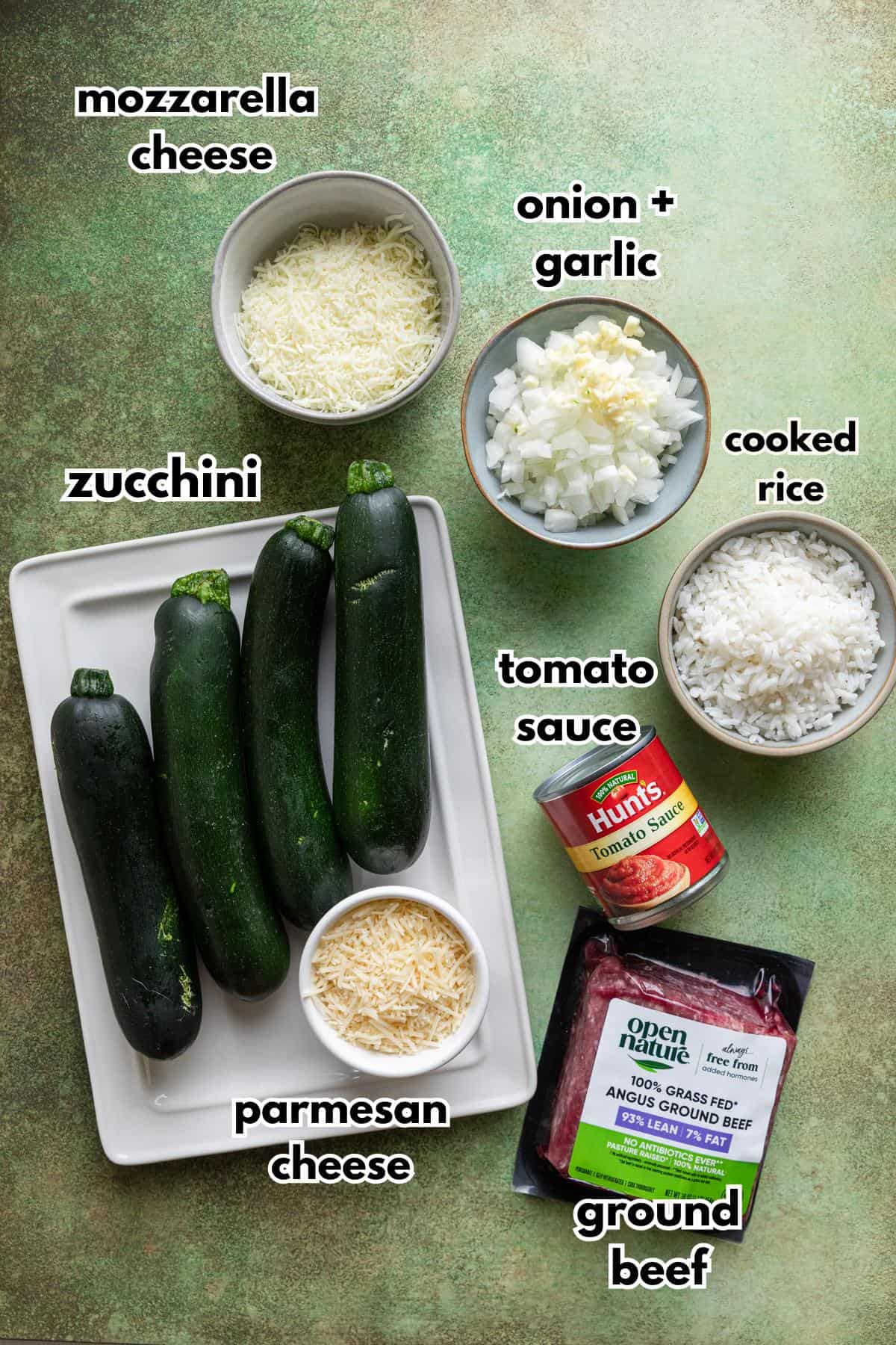Recipe ingredients.