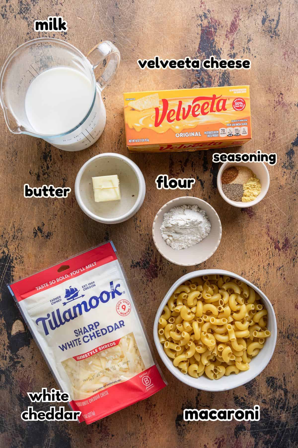 Ingredients to make the recipe.