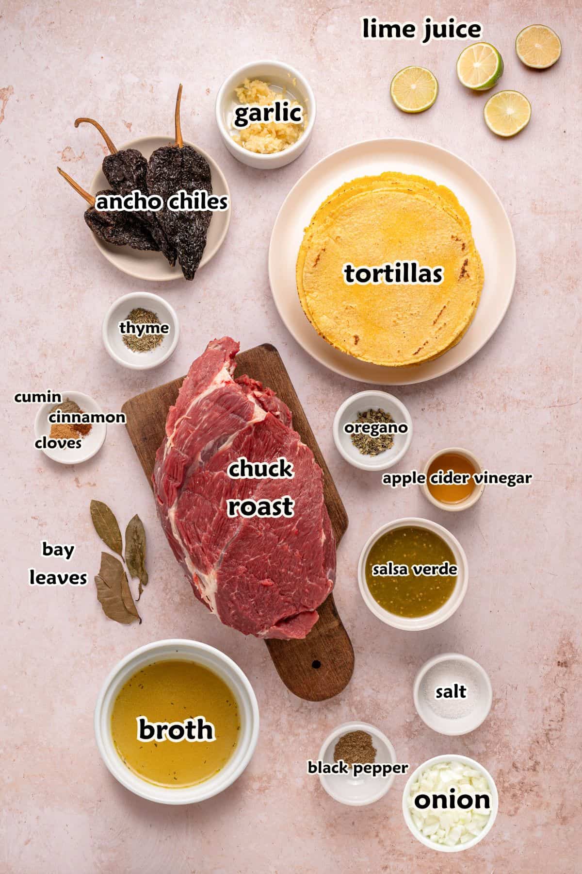 Ingredients to make the reicpe.