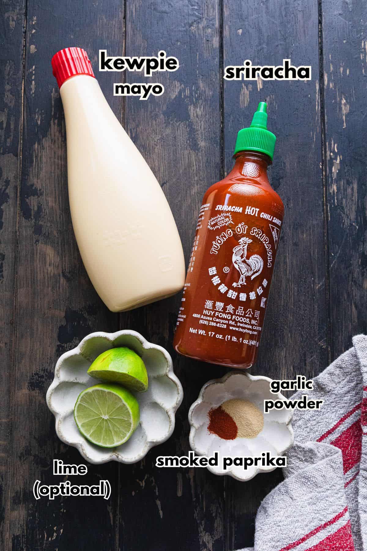 Ingredients to make the recipe.