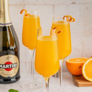 Prosecco mimosas.