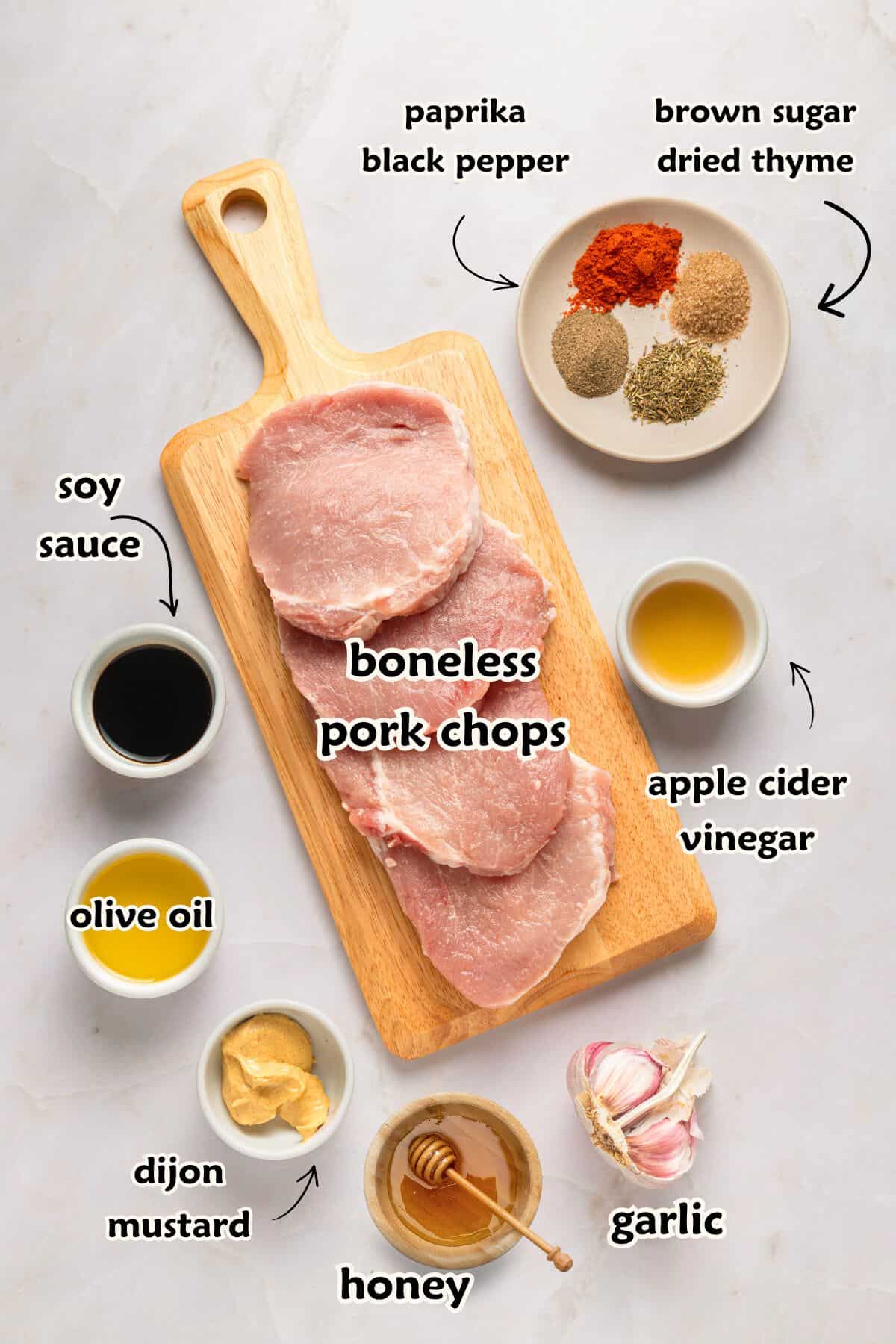 Ingredients to make the recipe.