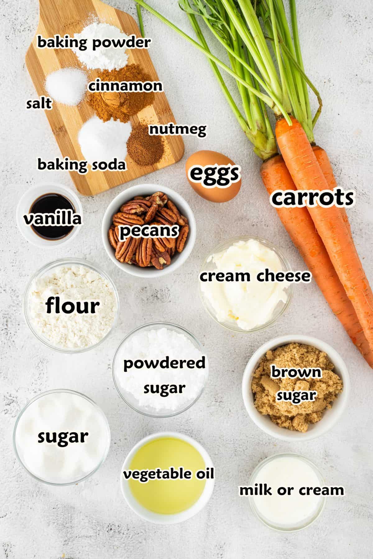 Ingredients to make the recipe.